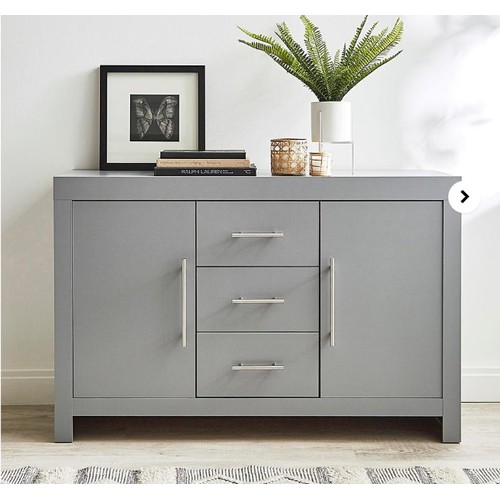 8424 - AT HOME COLLECTION DAKOTA SIDEBOARD / GREY / RRP 169 / APPEARS NEW OPEN BOX / BD1