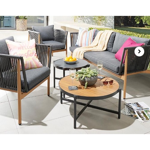 8426 - STOCKHOLM LOUNGE SET WITH ONE TABLE / BLACK / RRP 879 / APPEARS NEW / GAZ