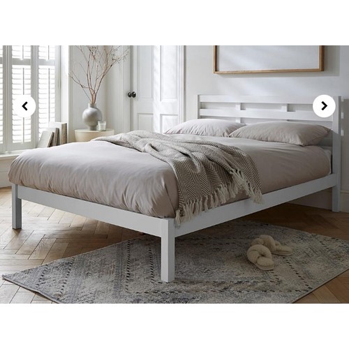 8430 - DAKOTA BED FRAME / GREY / SINGLE / RRP 99 / 2 BOXES, APPEARS NEW OPEN BOX / CON2 (MAIN IMAGE SHOWN F... 