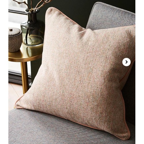 8450 - GRAY & OSBOURN NO8 CUSHION / BLUSH / 50X50 / RRP 29 / APPEARS NEW OPEN BOX / CON2