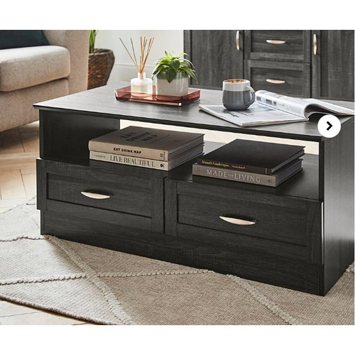 8004 - AT HOME COLLECTION KINGSTON COFFE TABLE / GREY/OAK EFFECT / RRP 119 / APPEARS NEW OPEN BOX / G68 - G... 