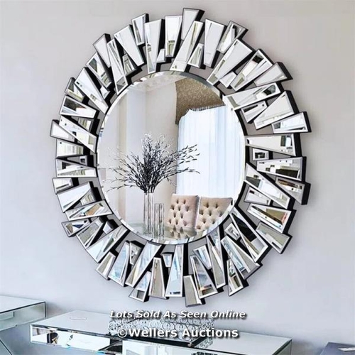 8054 - FAIRMONT PARK ROUND WALL MIRROR DECORATIVE FOR LIVING ROOM,DINNING ROOM / RRP: 156.99 / W2