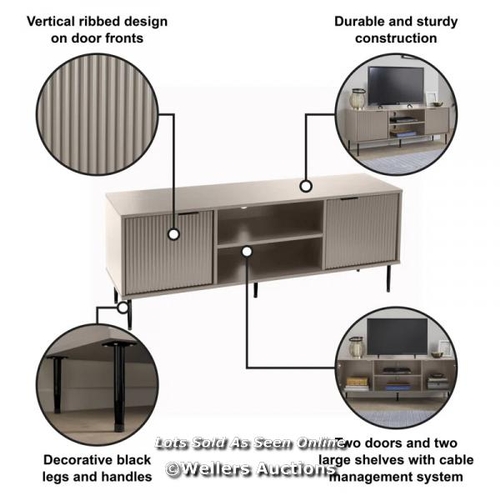 8059 - CANORA GREY JARRED TV STAND FOR TVS UP TO 55