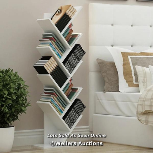 8064 - 17 STORIES AERT BOOKCASE / COLOUR: WHITE / RRP: 41.99 / W2