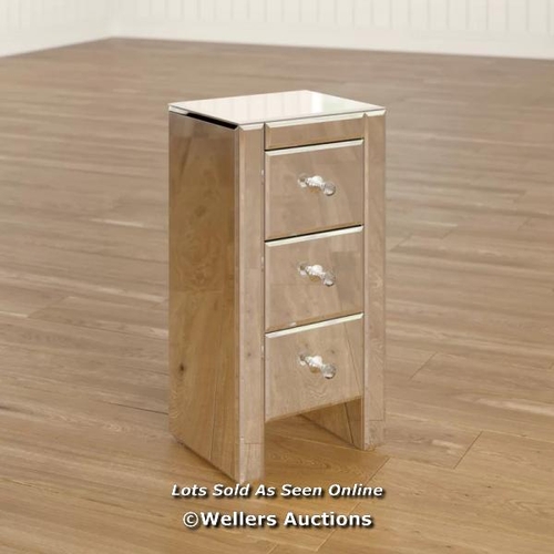 8074 - ETTA AVENUE BORNSTEIN BEDSIDE TABLE / SIZE: 60CM H X  30CM W X 30CM D / RRP: 115.99 / W2