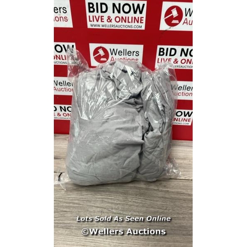 8237 - AT HOME COLLECTION WASH COTTEN DUVET / GREY / S KING / RRP 42 / APPEARS NEW OPEN BOX / G68 - G81