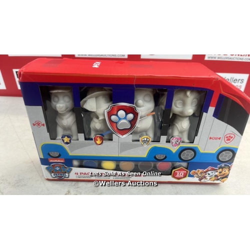 8241 - PAW PATROL PAINT SET  / RRP 9.99 / NEW, ONE APPEARS DAMAGED - SEE IMAGES  / G68 - G81