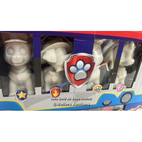 8241 - PAW PATROL PAINT SET  / RRP 9.99 / NEW, ONE APPEARS DAMAGED - SEE IMAGES  / G68 - G81