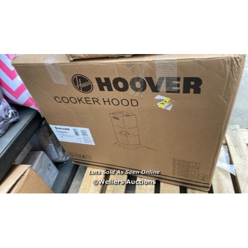 8353 - HOOVER HGM600X/1 STAIN STEEL WALL MOUNTED COOKER HOOD / RRP 249.99 / COOKER HOOD / UM