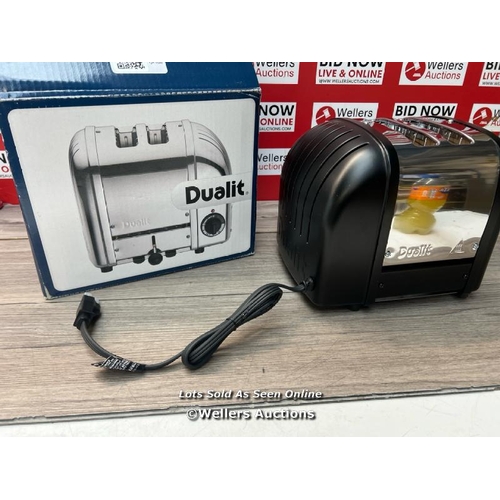 8503 - DUALIT 27155 NEWGEN TOASTER, MATT BLACK / POWERS UP / SIGNS OF USE / E78 - E84