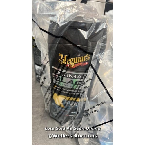 6045 - BOX OF: MEGUIAR'S G15812EU ULTIMATE BLACK PLASTIC & TRIM RESTORER 355ML. MAKES BLACK PLASTIC & TRIM ... 