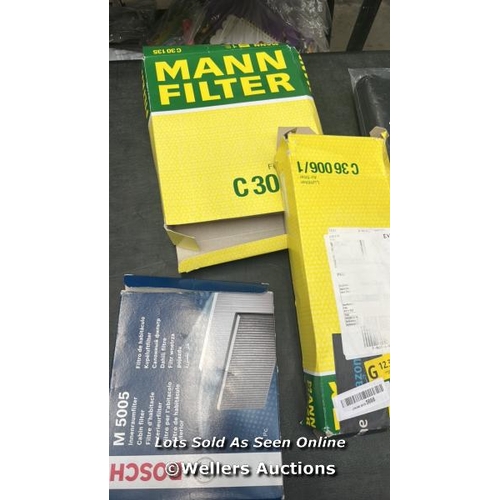 6065 - BOX OF: BOSCH M5005 - CABIN FILTER STANDARD [0] / MANN-FILTER C 36 006/1 AIR FILTER � FOR PASSENGER... 