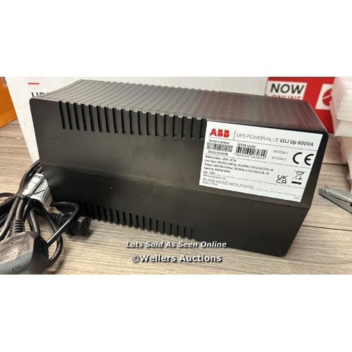 6103 - ABB POWERVALUE 11LI UP UNINTERRUPTIBLE POWER SUPPLY (UPS) LINE-INTERACTIVE POWERVALUE 600 VA (4NWP10... 