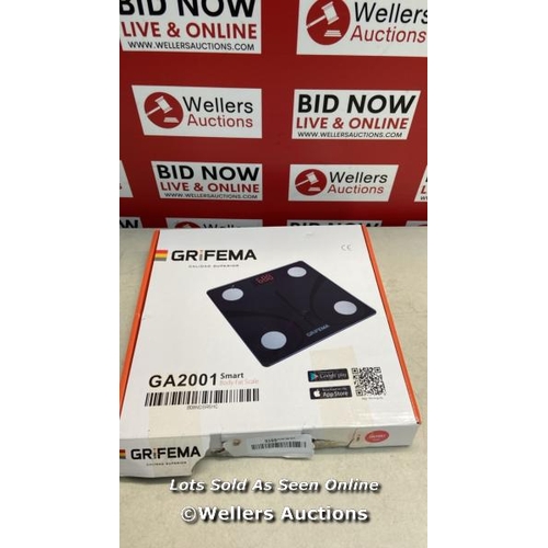 6113 - GRIFEMA GA2001 WEIGHING SCALES FOR BODY WEIGHT AND FAT, DIGITAL BATHROOM SCALES, WEIGHT SCALES, HIGH... 