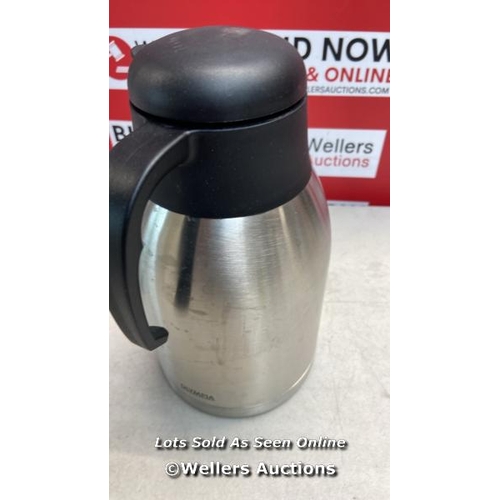 6164 - OLYMPIA VACUUM JUG 248X143MM 2 L STAINLESS STEEL MUG CUP CREAMER PITCHER / MINIMAL SIGNS OF USE / BR... 