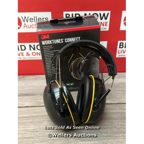 6198 - 3M WORKTUNES CONNECT, BLUETOOTH EAR DEFENDERS WIRELESS, 90543EC1, HEARING PROTECTOR EARMUFFS, CONNEC... 