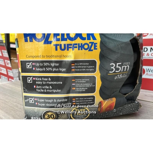 6246 - HOZELOCK - HYBRID WATERING HOSE TUFFHOZE 35 M : EXTREMELY FLEXIBLE, TUFF-FIBRE WOVEN TECHNOLOGY, SUI... 