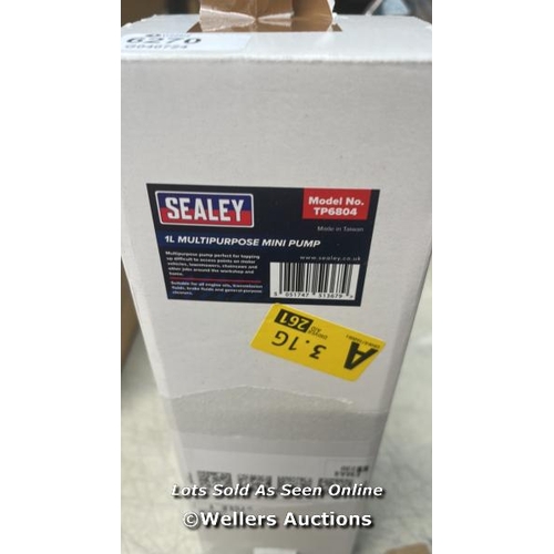 6270 - SEALEY TP6804 MULTI-PURPOSE MINI PUMP 1LTR / G46