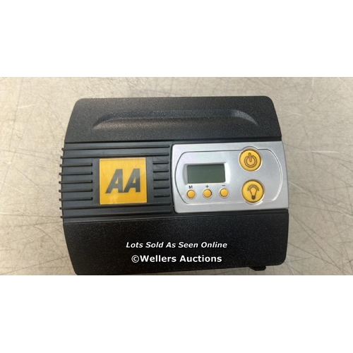 6294 - AA 12V DIGITAL TYRE INFLATOR AA5502 � FOR CARS OTHER VEHICLES INFLATABLES BICYCLES - SHOWS PSI BAR ... 