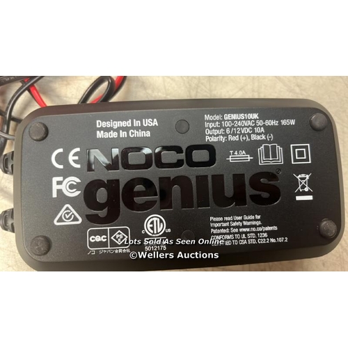 6301 - NOCO GENIUS10UK, 10A CAR BATTERY CHARGER, 6V AND 12V PORTABLE SMART CHARGER, BATTERY MAINTAINER, TRI... 