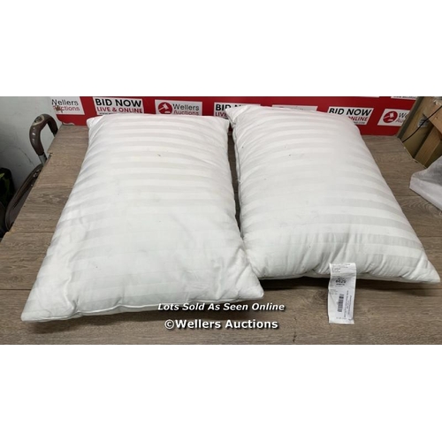 6629 - HOTEL GRAND DOWN ROLL PILLOWS / MINIMAL SIGNS OF USE / E47