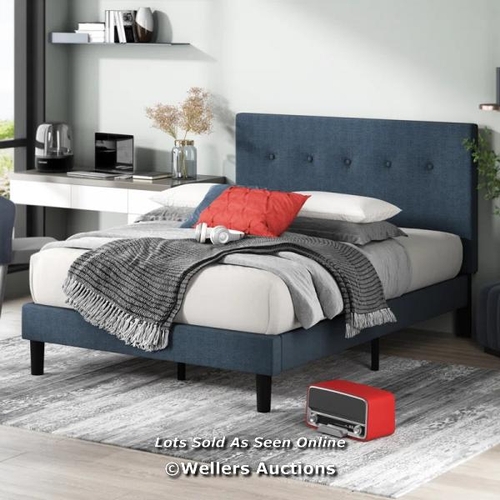 8118 - HYKKON ELEONORA BUTTON TUFTED BED FRAME / SIZE: DOUBLE (4'6) / RRP: 169.99 / W3