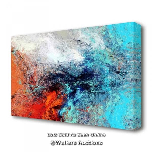 8123 - EAST URBAN HOME 'ICE AND FIRE' PAINTING PRINT ON CANVAS / SIZE: 81.3 CM H X 121.9 CM W / RRP: 56.99 ... 