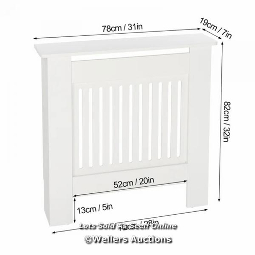 8126 - ROSALIND WHEELER RAEFORD SMALL RADIATOR COVER / RADIATOR COLOUR: WHITE / RRP: 31.99 / W3