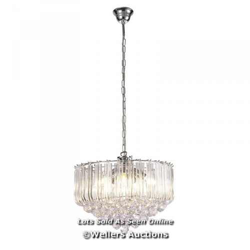 8128 - ROSDORF PARK GILCHRIST 5-LIGHT CRYSTAL CHANDELIER / RRP: 105.99 / W3