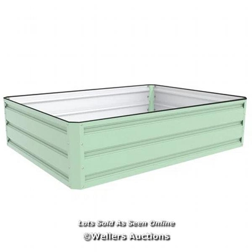 8130 - DAKOTA FIELDS HUB METAL RAISED FLOWER BED / SIZE: 30CM H X 120CM W X 90CM D / RRP: 44.99 / W3