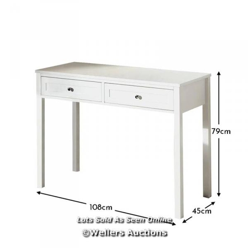 8145 - MARLOW HOME CO. STEVIE DRESSING TABLE / COLOUR: WHITE / RRP: 121.99 / W3