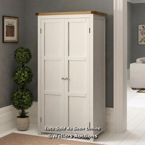 8168 - BRAMBLY COTTAGE 2 DOOR WARDROBE / FINISH: WAXED OAK / RRP: 309.99 / W3