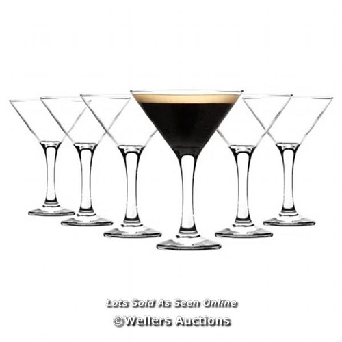 8186 - LAV LAV MISKET ESPRESSO MARTINI GLASSES - 175ML - CLEAR - PACK OF 12 / RRP: 20 / CNT1