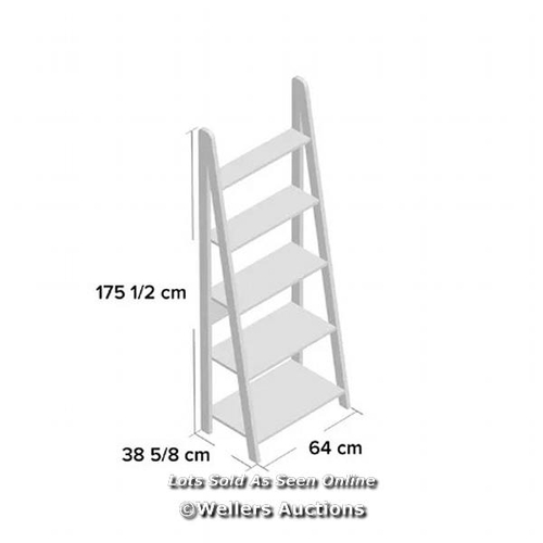 8205 - HYKKON ALLEGRA LADDER BOOKCASE / COLOUR: OAK / RRP: 69.99 / CNT1