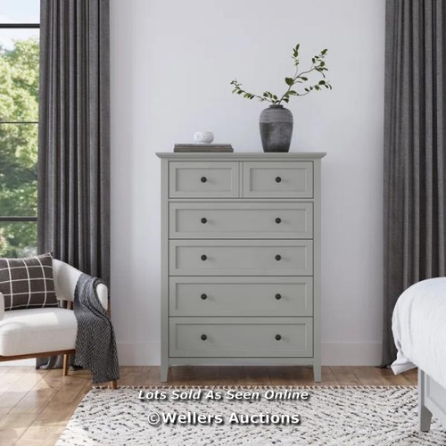 8206 - BLUE ELEPHANT ANGRAND 5 DRAWER 101.6 W CHEST OF DRAWERS / COLOUR: GREY / RRP: 549.99 / CNT1