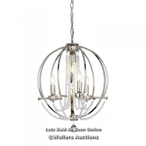 8218 - MERCER41 DAKOTA 4-LIGHT GLOBE CHANDELIER / RRP: 189.99 / CNT1