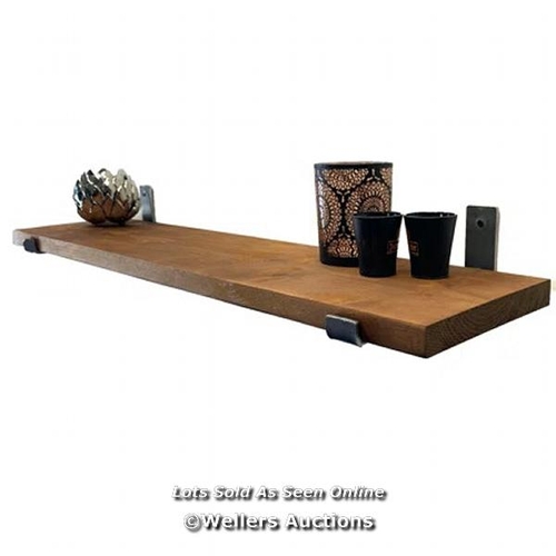 8224 - BOROUGH WHARF MAINE SOLID WOOD BRACKET SHELF / SIZE: 4CM H X 110CM W X 22CM D / RRP: 74.99 / CNT1