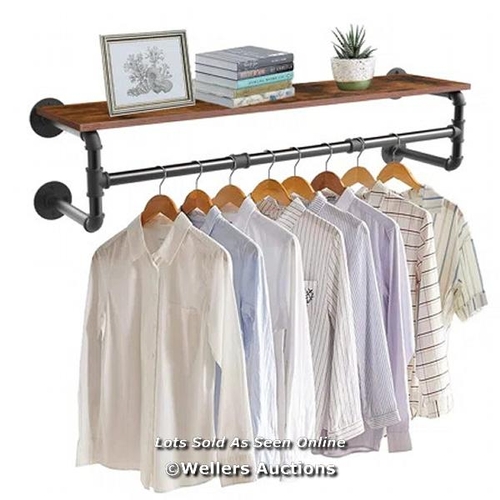 8228 - WILLISTON FORGE OLAVO 104CM WALL MOUNTED CLOTHES RACK / RRP: 39.99 / CNT1