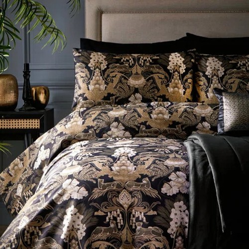 8245 - LAURENCE LLEWELYN-BOWEN SUBURBAN JUNGLE 100% COTTON DUVET COVER SET / SIZE: SUPER KING / RRP: 40 / C... 