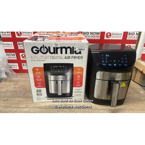 108 - GOURMIA 6.7L DIGITIAL AIR FRYER / POWERS UP / SIGNS OF USE / W1