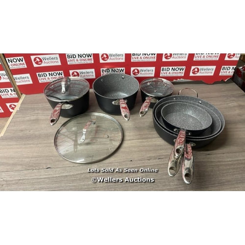 123 - STARFRIT THE ROCK COOKWARE SET / SIGNS OF USE / B32