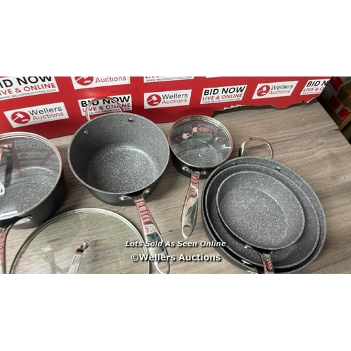 123 - STARFRIT THE ROCK COOKWARE SET / SIGNS OF USE / B32