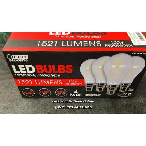 141 - FEIT A60 100W DIMMABLE BULBS / MINIMAL SIGNS OF USE / B32