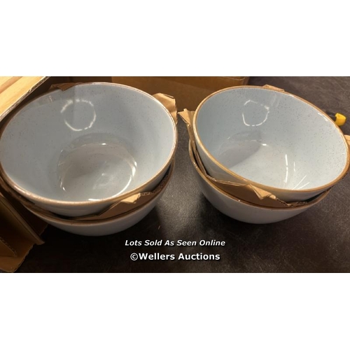 157 - OVER & BACK STONEWARE DINNERWARE SET / MINIMAL SIGNS OF USE / B25