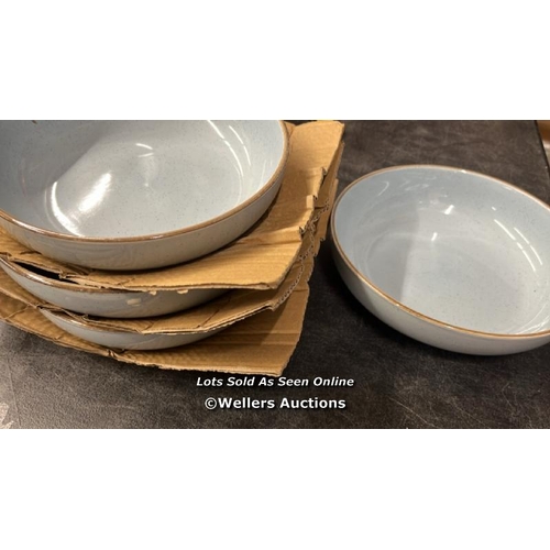 157 - OVER & BACK STONEWARE DINNERWARE SET / MINIMAL SIGNS OF USE / B25