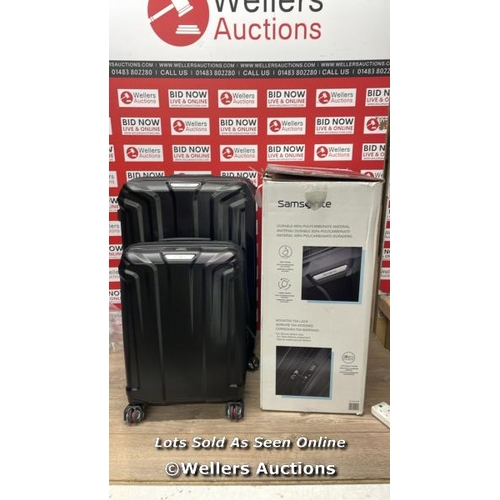 160 - SAMSONITE ENDURE 2PC. HARDSIDE LUGGAGE SET / SIGNS OF USE / DAMAGED ZIP / COMBINATION UNLOCKED / D21