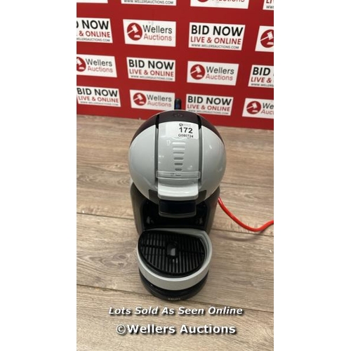 172 - DOLCE GUSTO BY KRUPS MINI ME COFFEE MACHINE / POWERS UP / MINIMAL SIGNS OF USE / B28