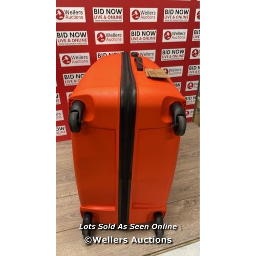 187 - AMERICAN TOURISTER JETDRIVER LARGE 4 WHEEL SPINNER CASE / SIGNS OF USE / DAMAGED HANDLE / COMBINATIO... 