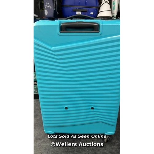 188 - AMERICAN TOURISTER JETDRIVER LARGE 4 WHEEL SPINNER CASE / SIGNS OF USE / COMBINATION UNLOCKED / D26