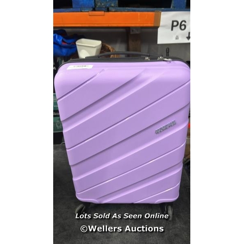 191 - AMERICAN TOURISTER JET DRIVER 55CM CARRY ON HARDSIDE SPINNER CASE / MINIMAL SIGNS OF USE, NO VISIBLE... 